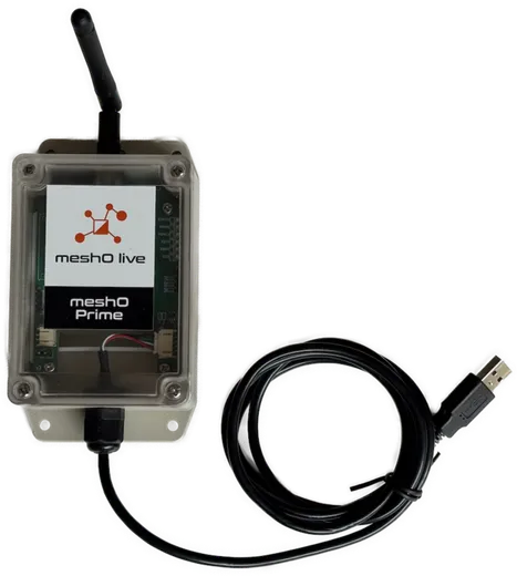 meshO Prime with its USB cable