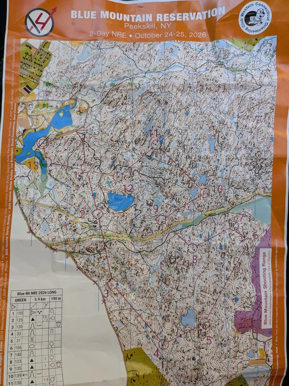 The Long map for Sunday